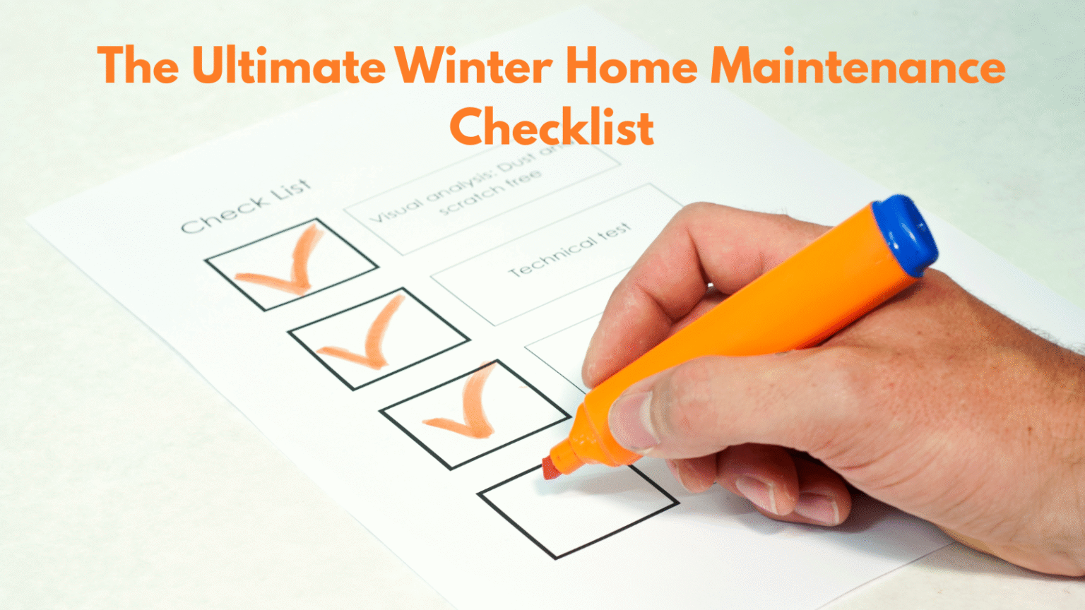 Home Winter Check The Ultimate Winter Home Maintenance Checklist - Marsh Heating